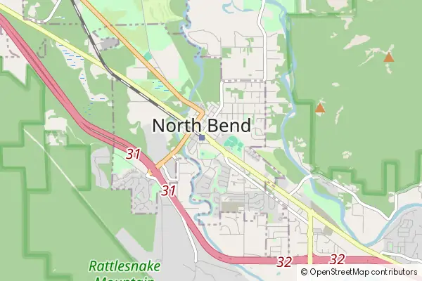 Mapa North Bend