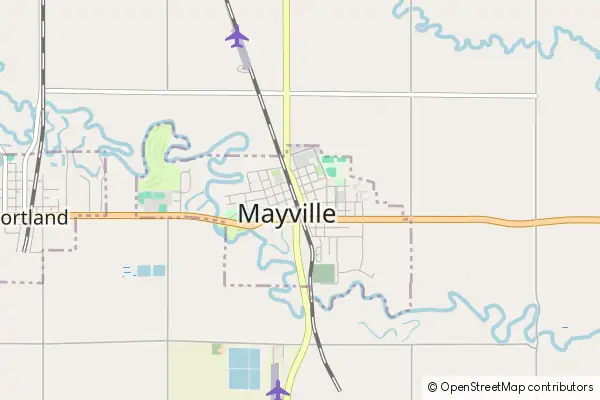 Mapa Mayville