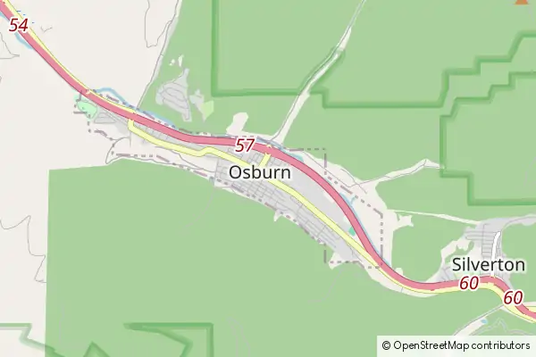 Mapa Osburn