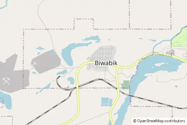 Mapa Biwabik