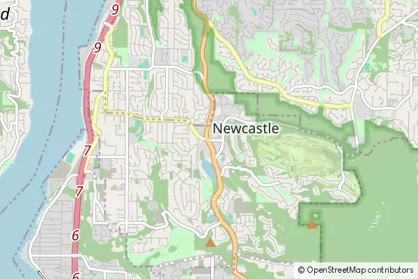 Mapa Newcastle