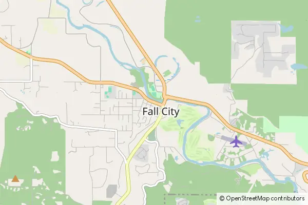 Mapa Fall City