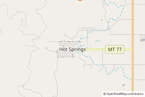 Mapa Hot Springs