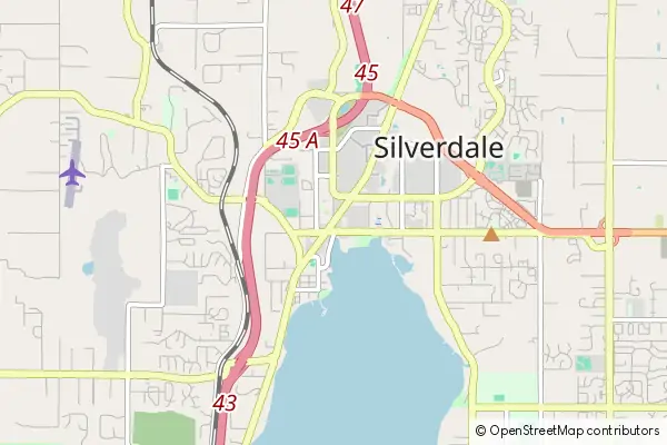 Mapa Silverdale