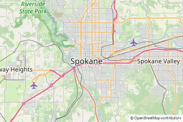 Mapa Spokane