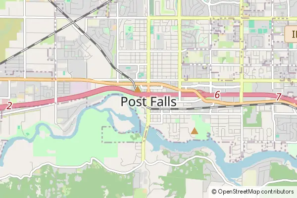 Mapa Post Falls