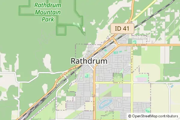 Mapa Rathdrum