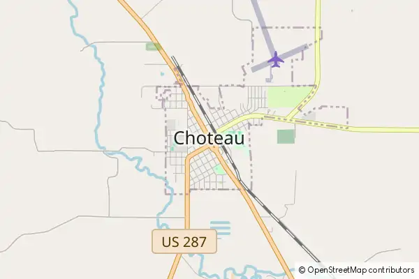 Mapa Choteau