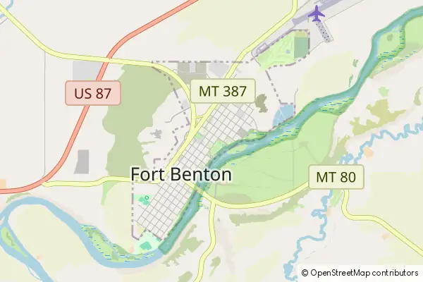 Mapa Fort Benton