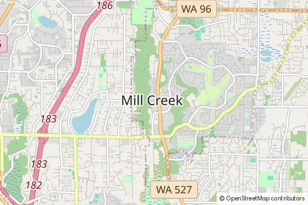 Mapa Mill Creek