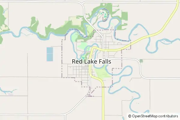 Mapa Red Lake Falls