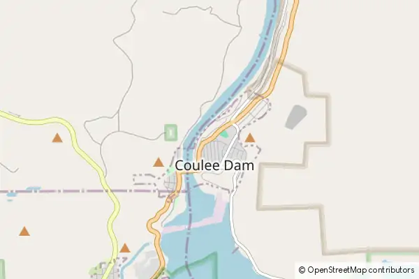 Mapa Coulee Dam