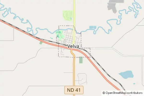 Mapa Velva