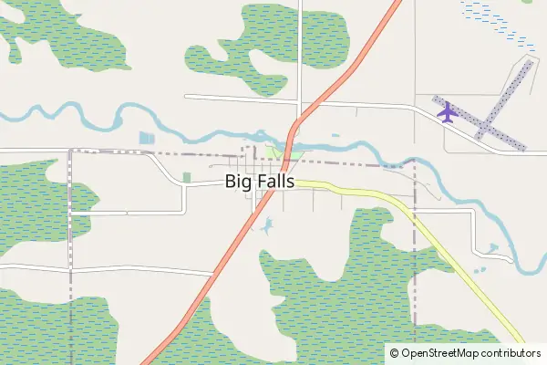 Mapa Big Falls