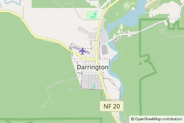 Mapa Darrington