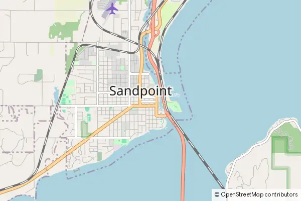 Mapa Sandpoint