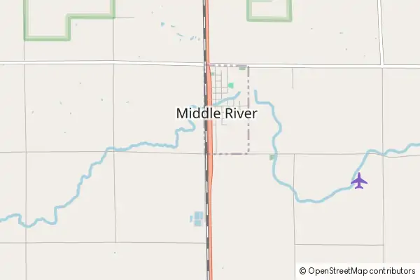 Mapa Middle River