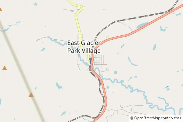 Mapa East Glacier Park