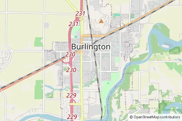 Mapa Burlington