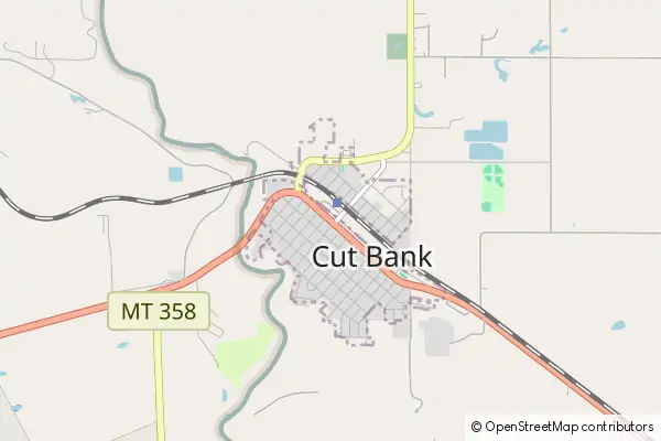 Mapa Cut Bank