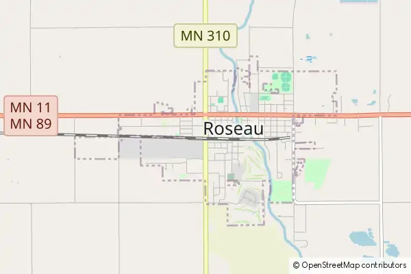 Mapa Roseau