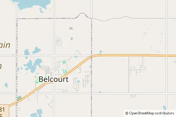 Mapa Belcourt