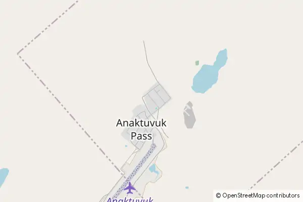 Mapa Anaktuvuk Pass