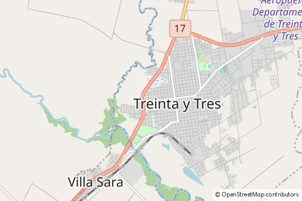 Mapa Treinta y Tres