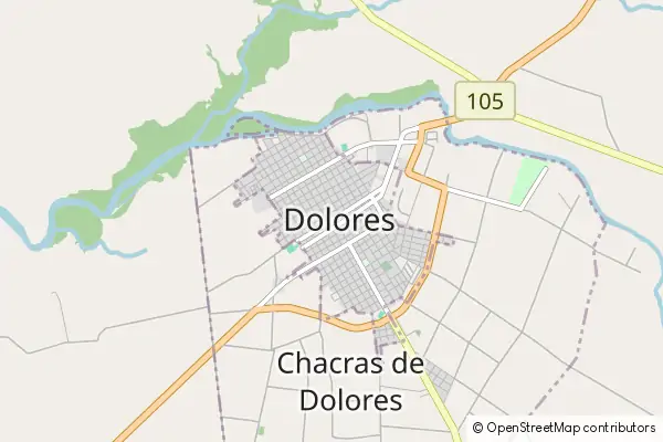 Mapa: Dolores • © OpenStreetMap contributors Mapa Dolores