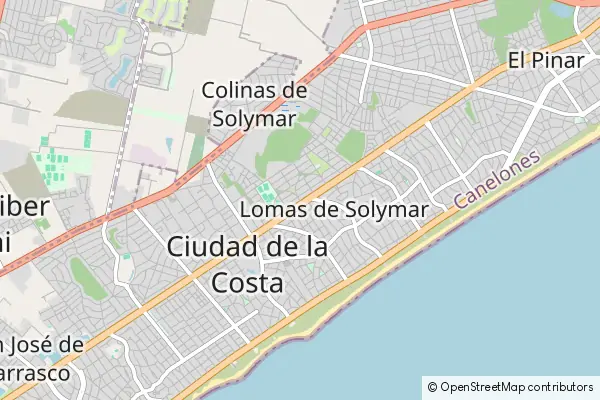 Mapa: Ciudad de la Costa • © OpenStreetMap contributors Mapa Ciudad de la Costa