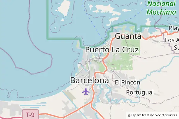 Mapa Puerto la Cruz