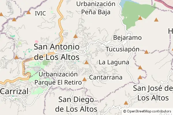 Mapa San Antonio de Los Altos