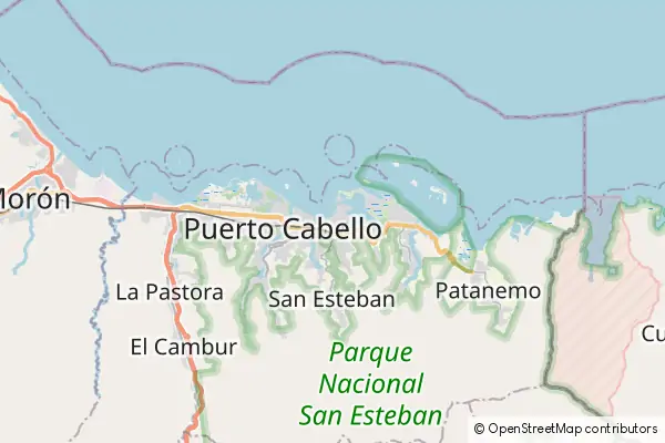 Mapa Puerto Cabello