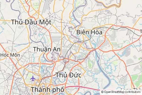 Mapa Dĩ An