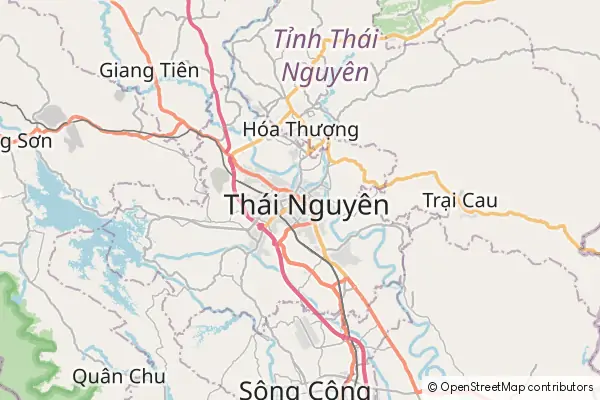 Mapa Thái Nguyên