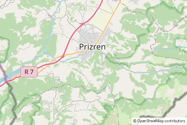 Mapa Prizren