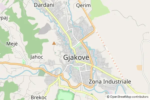 Mapa Gjakova