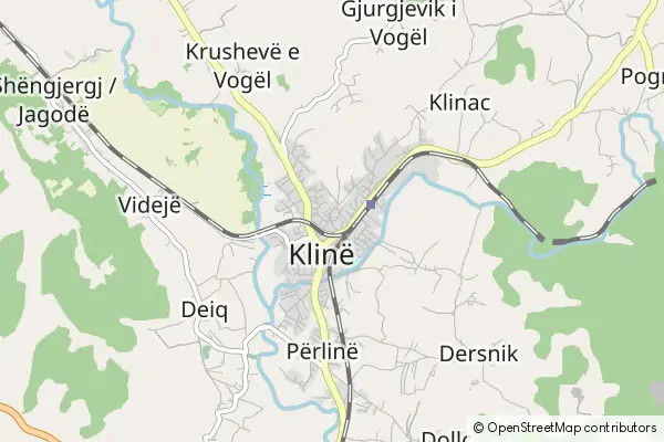 Mapa Klina