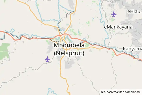 Mapa Nelspruit