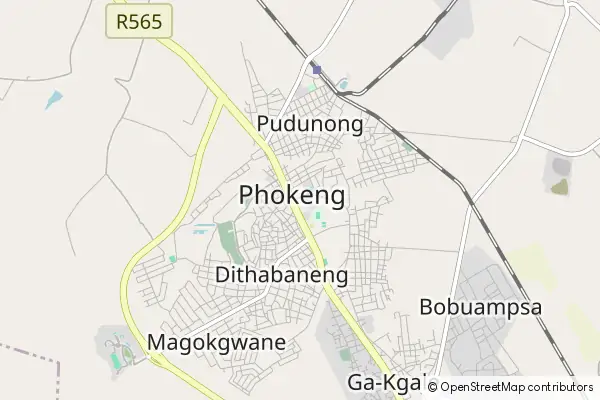 Mapa Phokeng