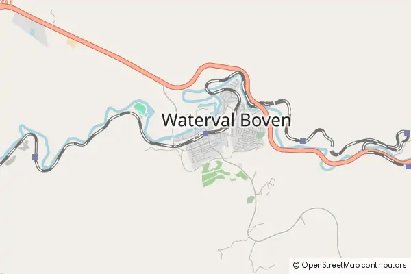 Mapa Waterval Boven