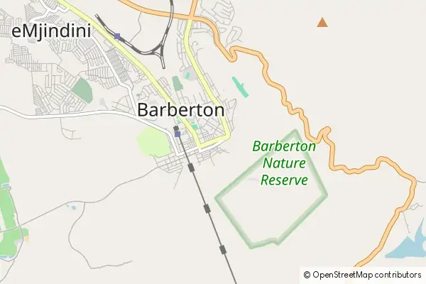 Mapa Barberton