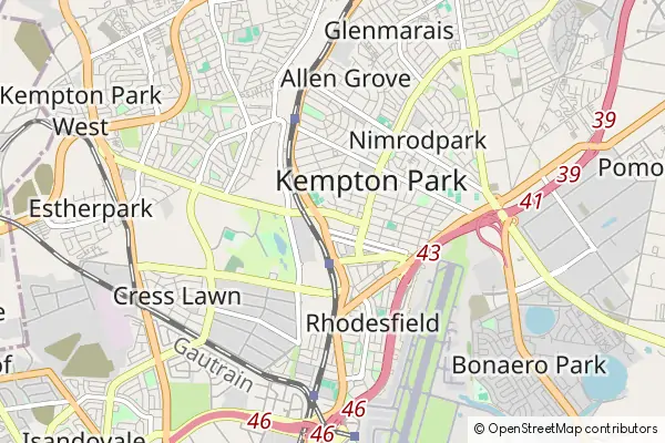 Mapa Kempton Park