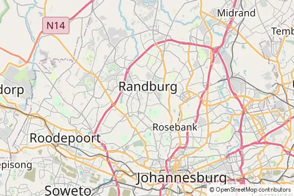 Mapa Randburg