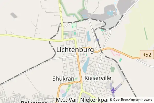 Mapa Lichtenburg