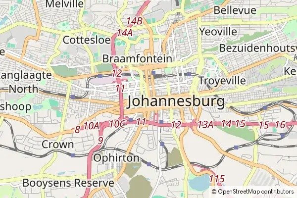 Mapa Fourways