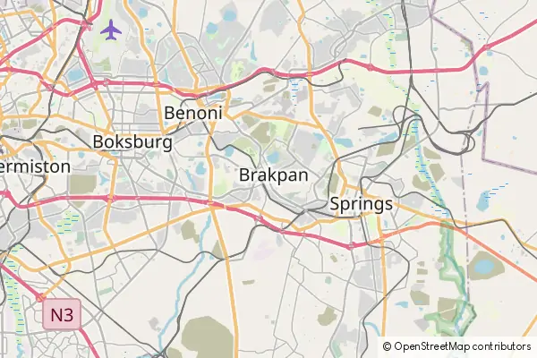 Mapa Brakpan