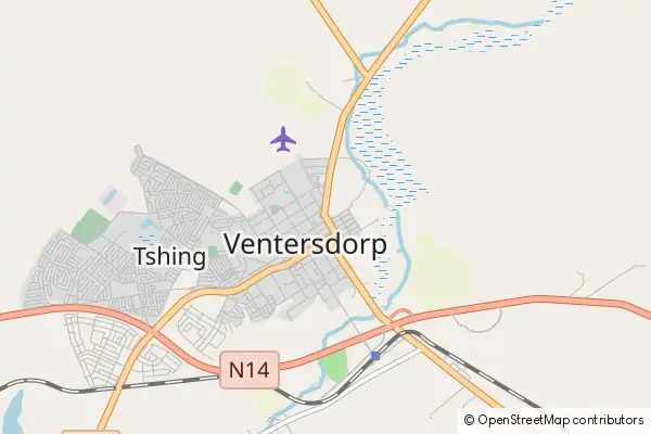 Mapa Ventersdorp