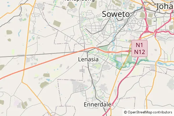 Mapa Roodepoort