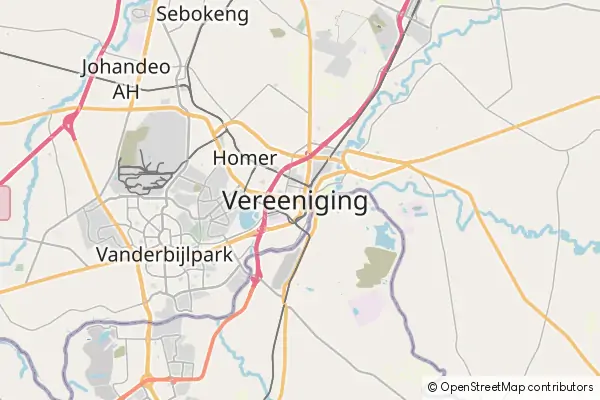 Mapa Vereeniging